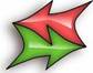 arrows left and right